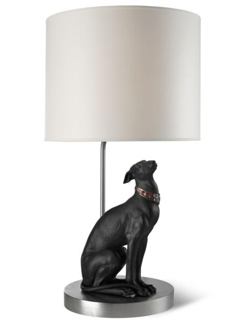 Attentive Greyhound Table Lamp (UK) - Lladro-GB