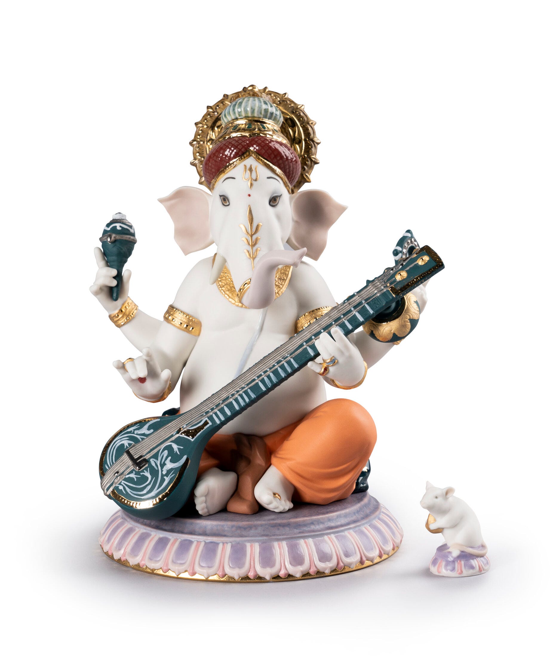 Figurina Veena Ganesha. Edizione limitata