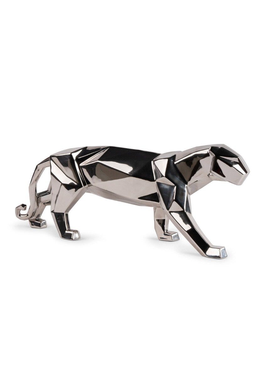 Origami パンサー (Silver) - Lladro-Japan