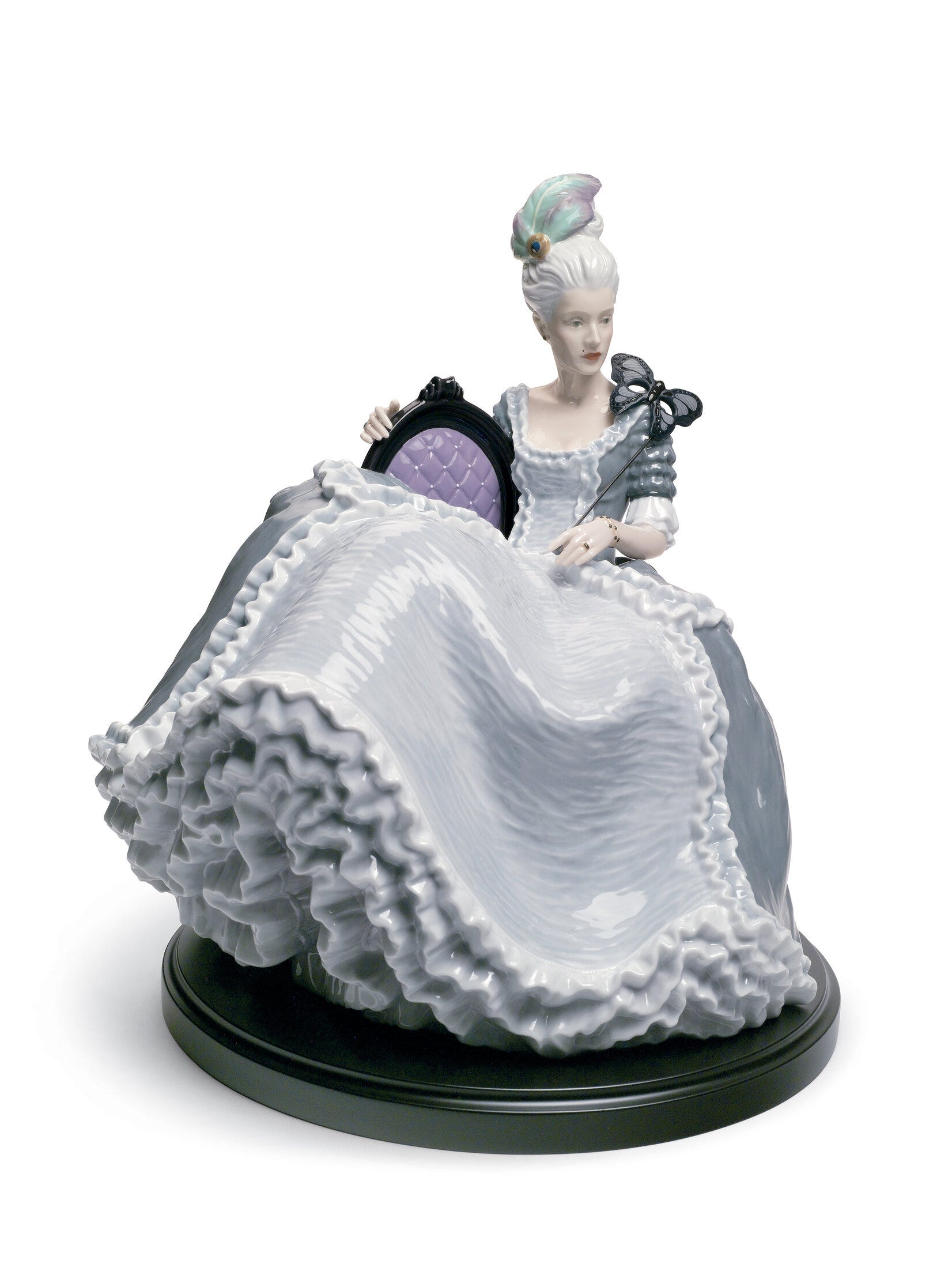 Rococo Lady at The Ball Figurine