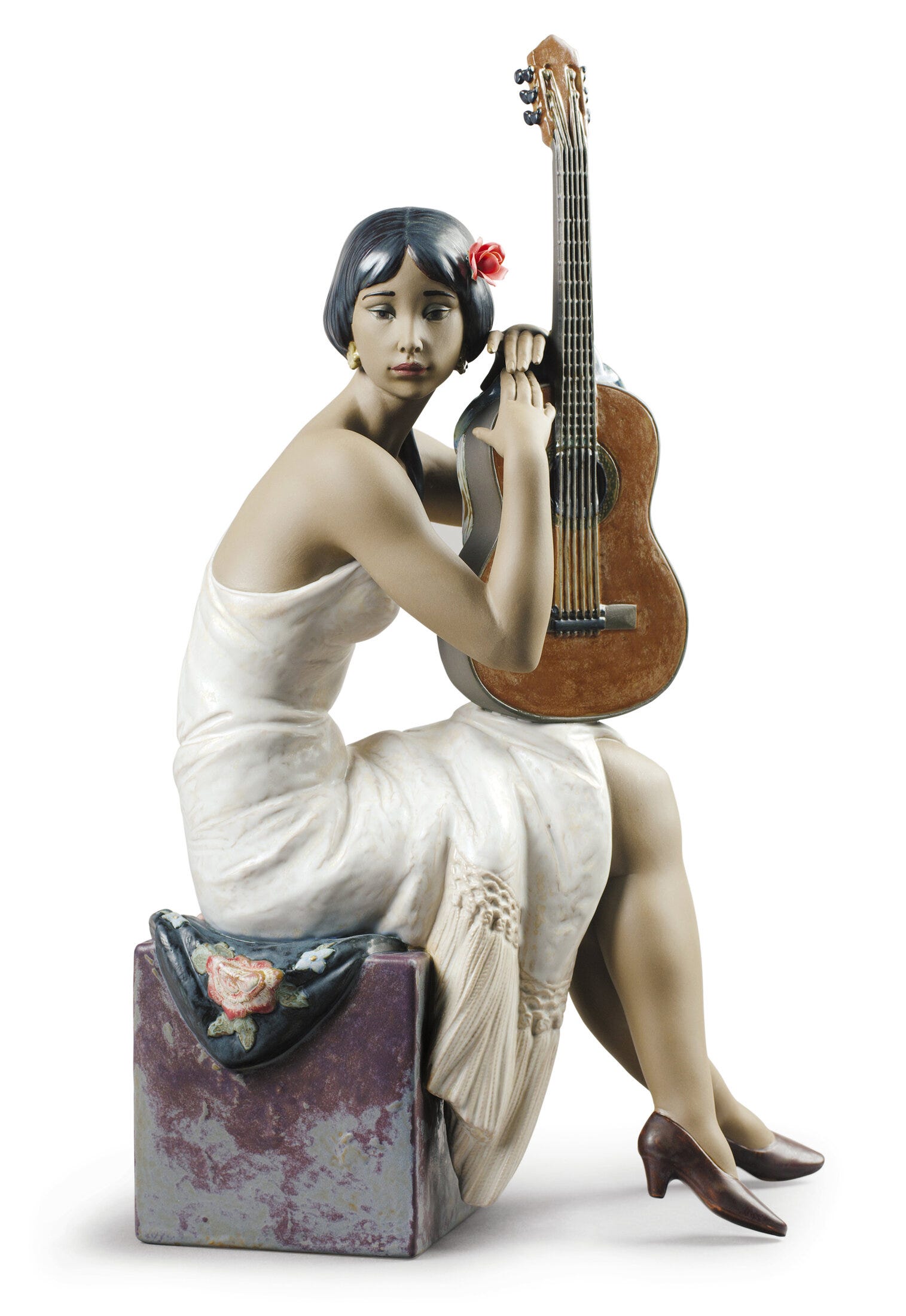La statuetta della donna cantante di flamenco