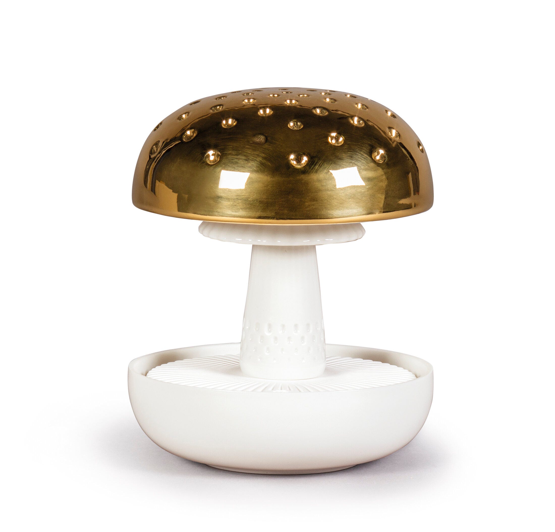 キノコ1(Gold) 草原の上で Lladro-Japan