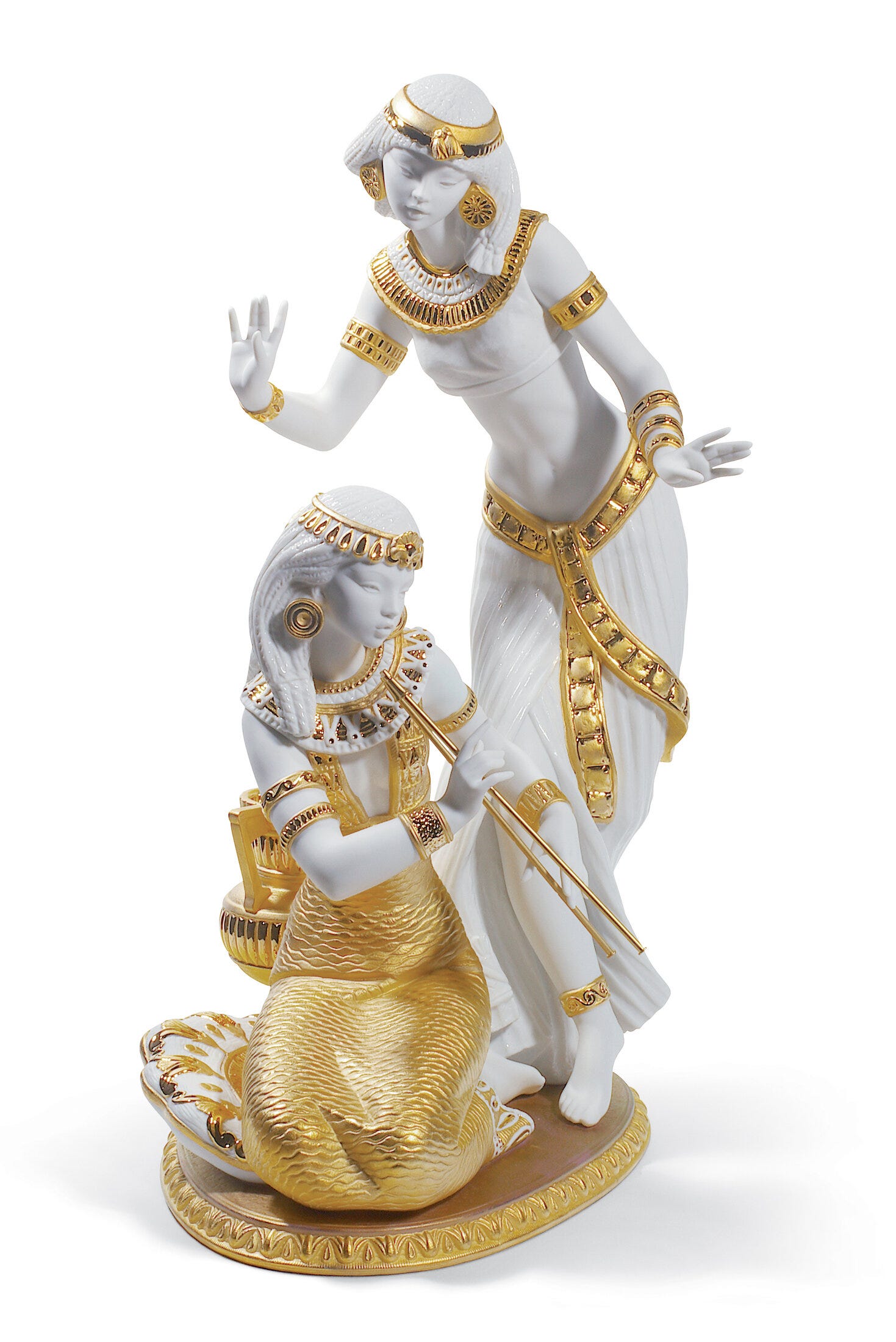 Dancers from The Nile Figurine. Golden Lustre. Limited Edition