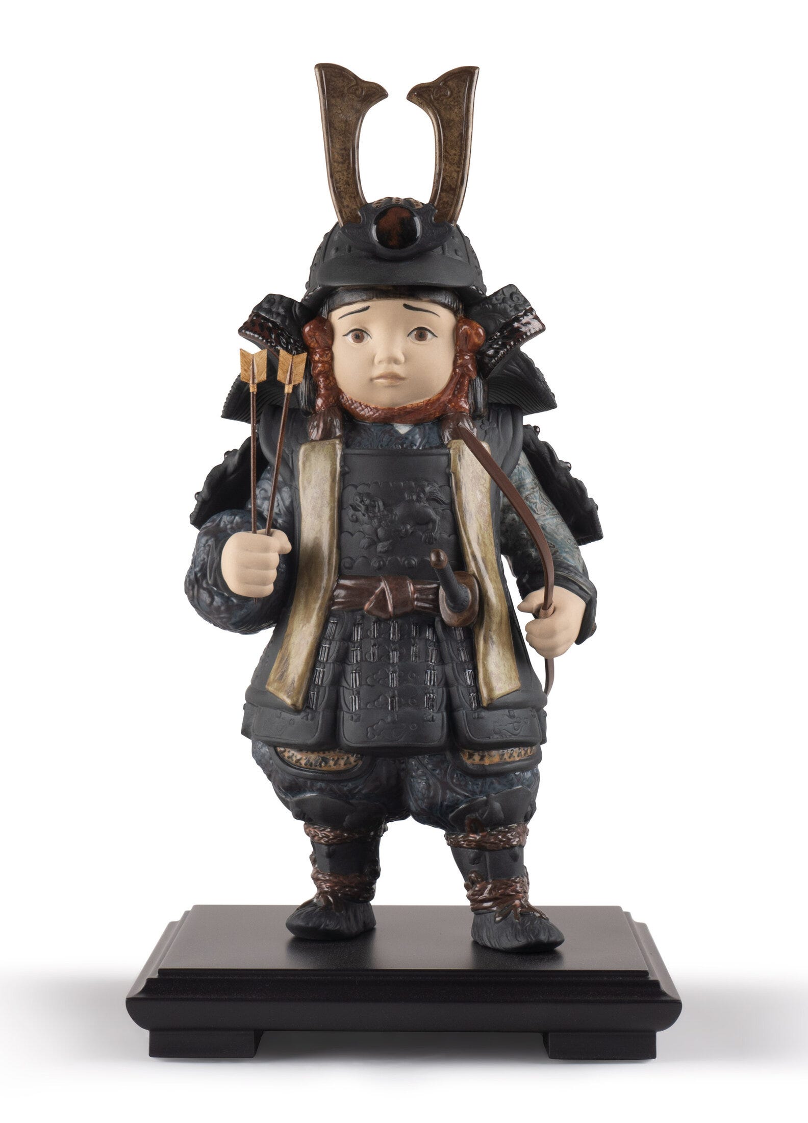 Warrior Boy Figurine. Brown