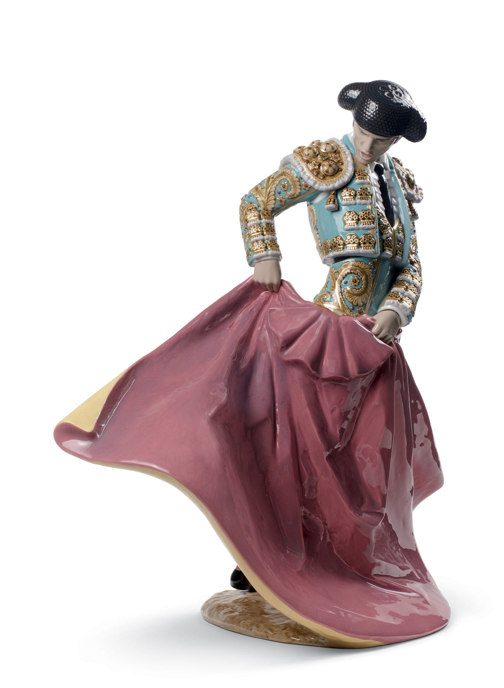 Matador Man Sculpture. Green Outfit. Limited Edition