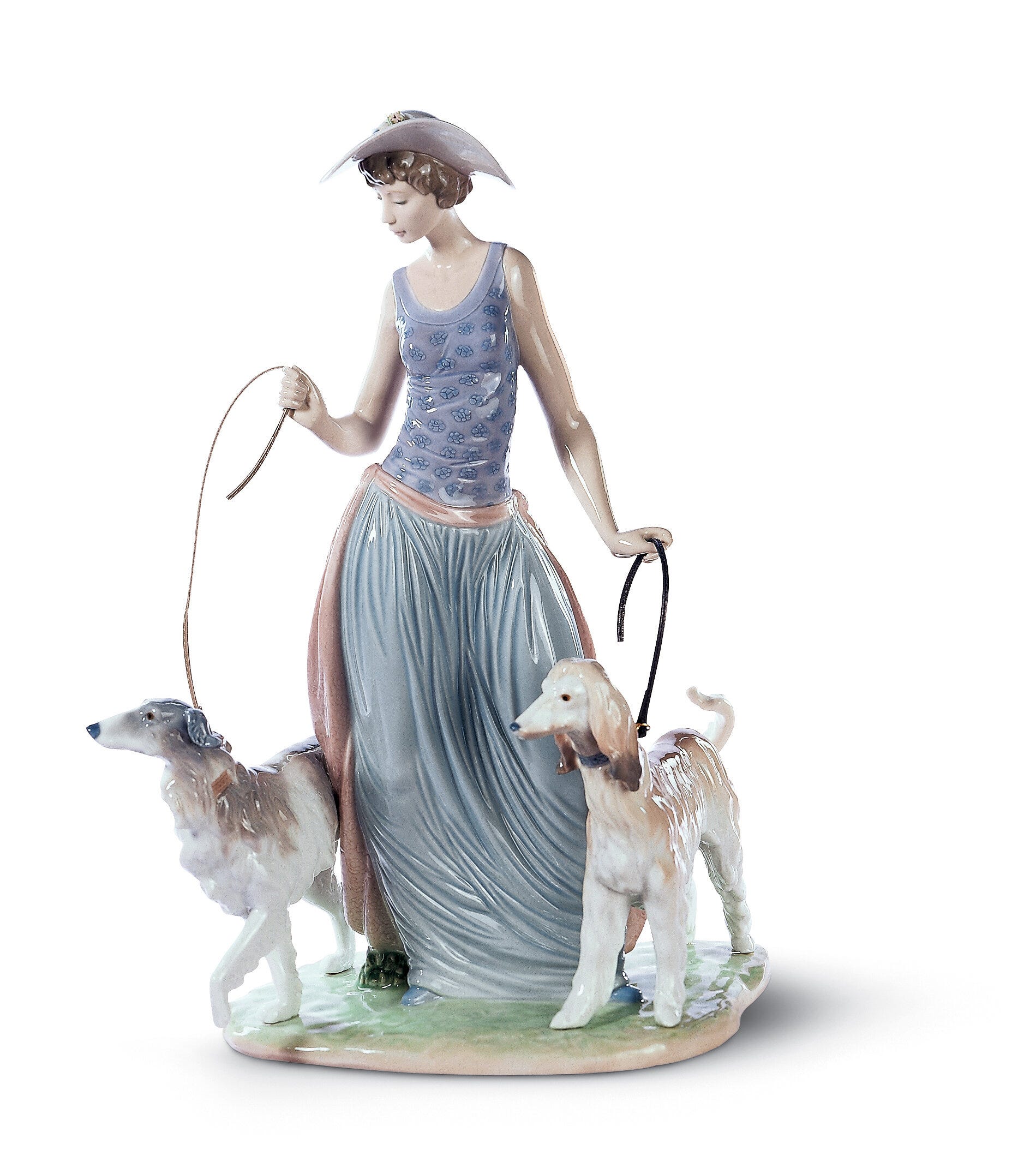 Elegant Promenade Woman Figurine