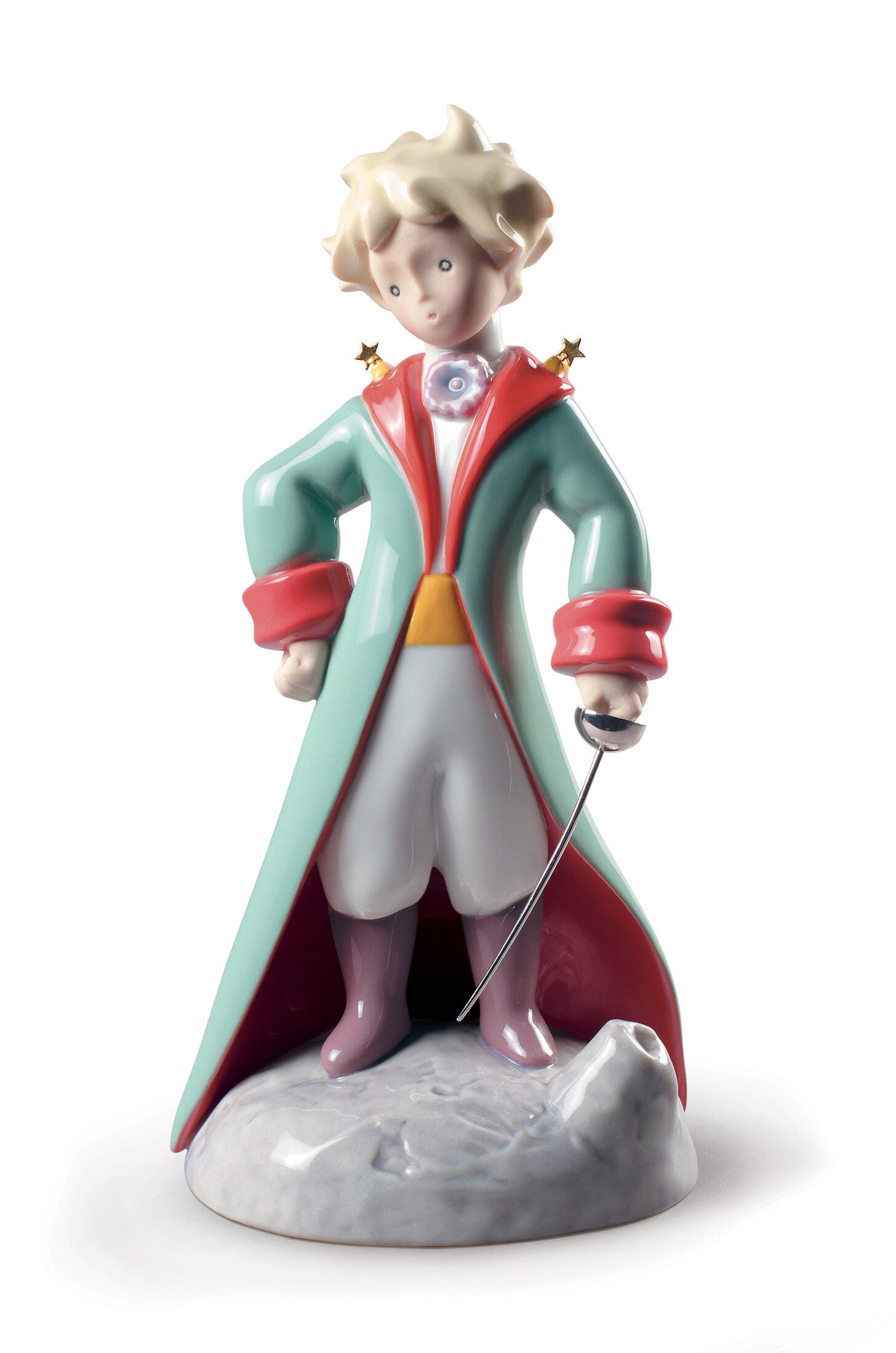 Le Petit Prince figurine Collector le petit prince and the pink 8 5/16in 01128 