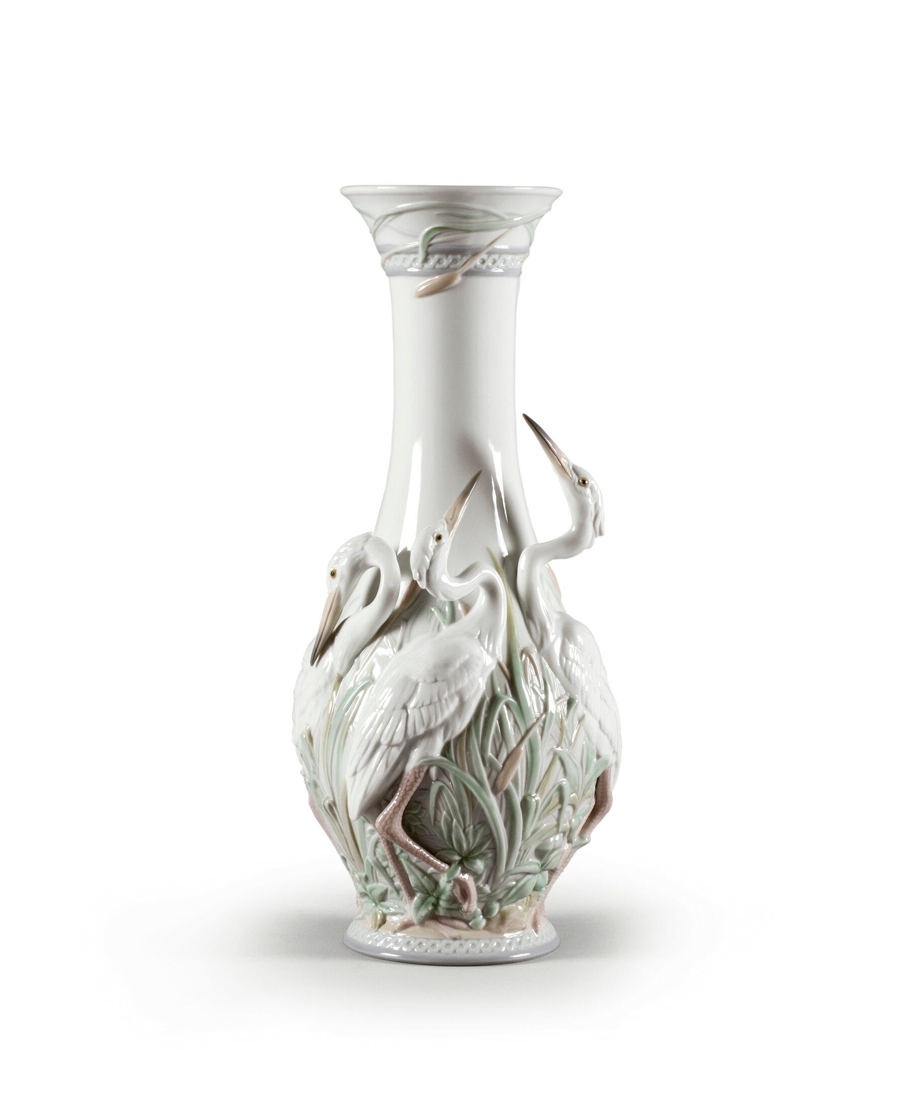 リヤドロ Lladro Sparrows Vase Yellow 01008725