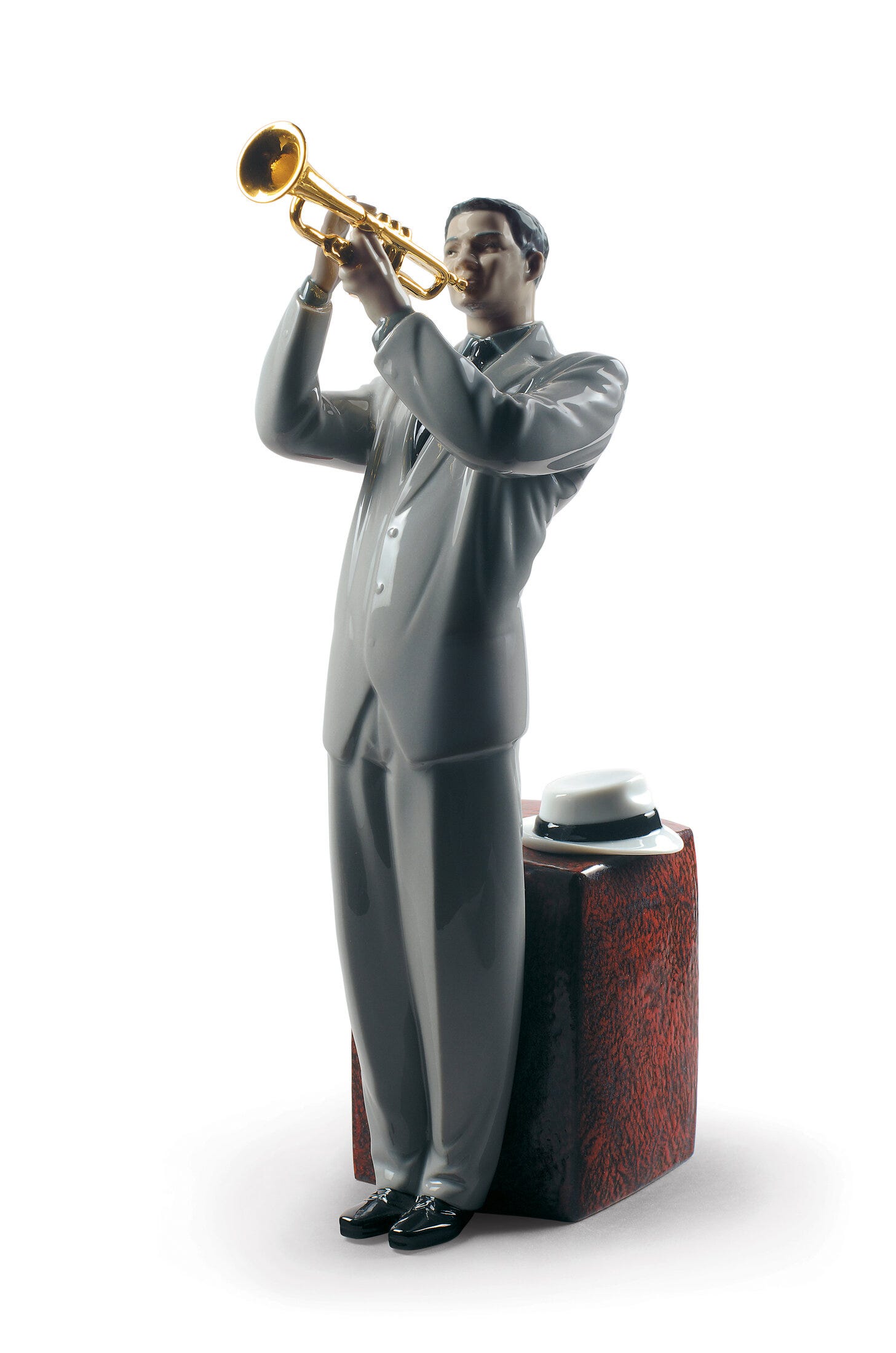Figurina di trombettista jazz