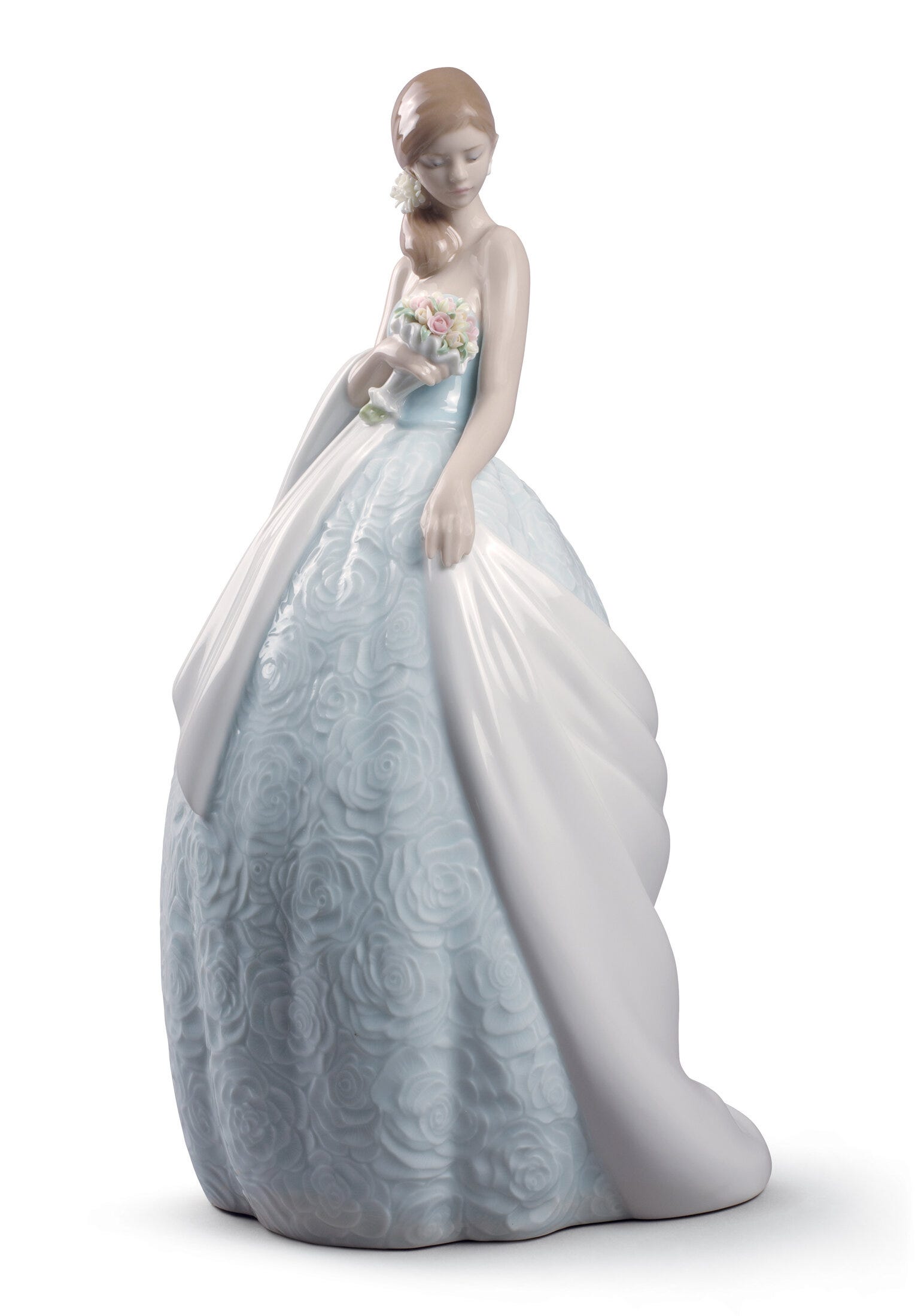 La sua statuetta della sposa del giorno speciale