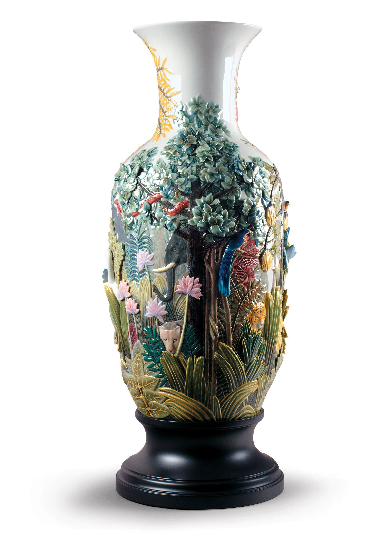 リヤドロ lladro 「sparrows and flowers vase」 Vase with Flowers. Blue | Lladró® USA