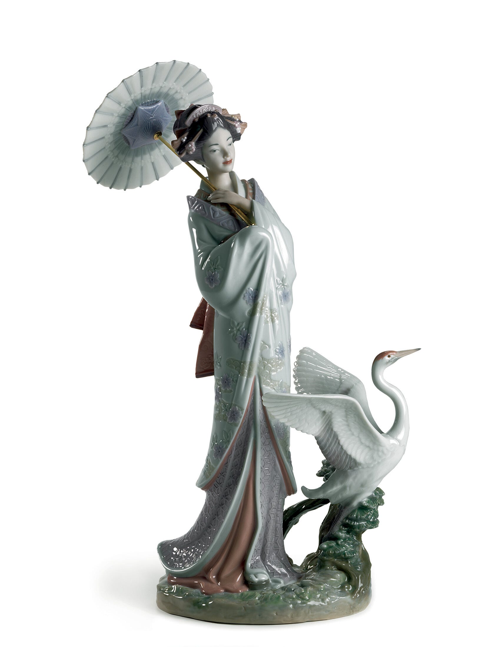 Japanese Portrait Woman Figurine