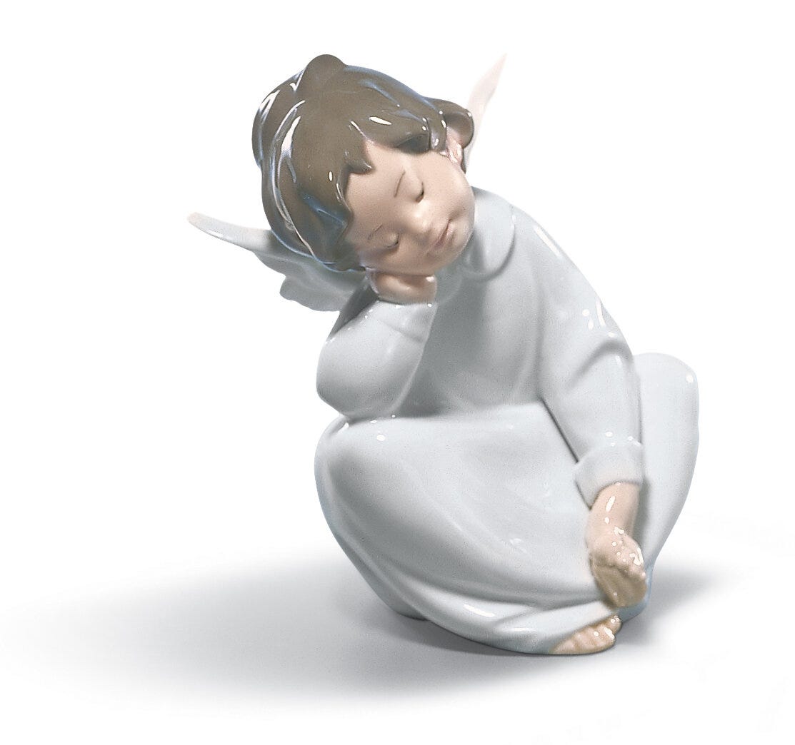 Comforting Dreams Girl Figurine - Lladro-USA