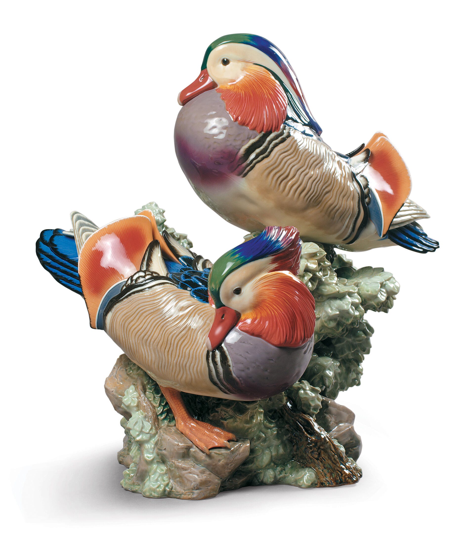 Scultura di anatre mandarine. Edizione limitata