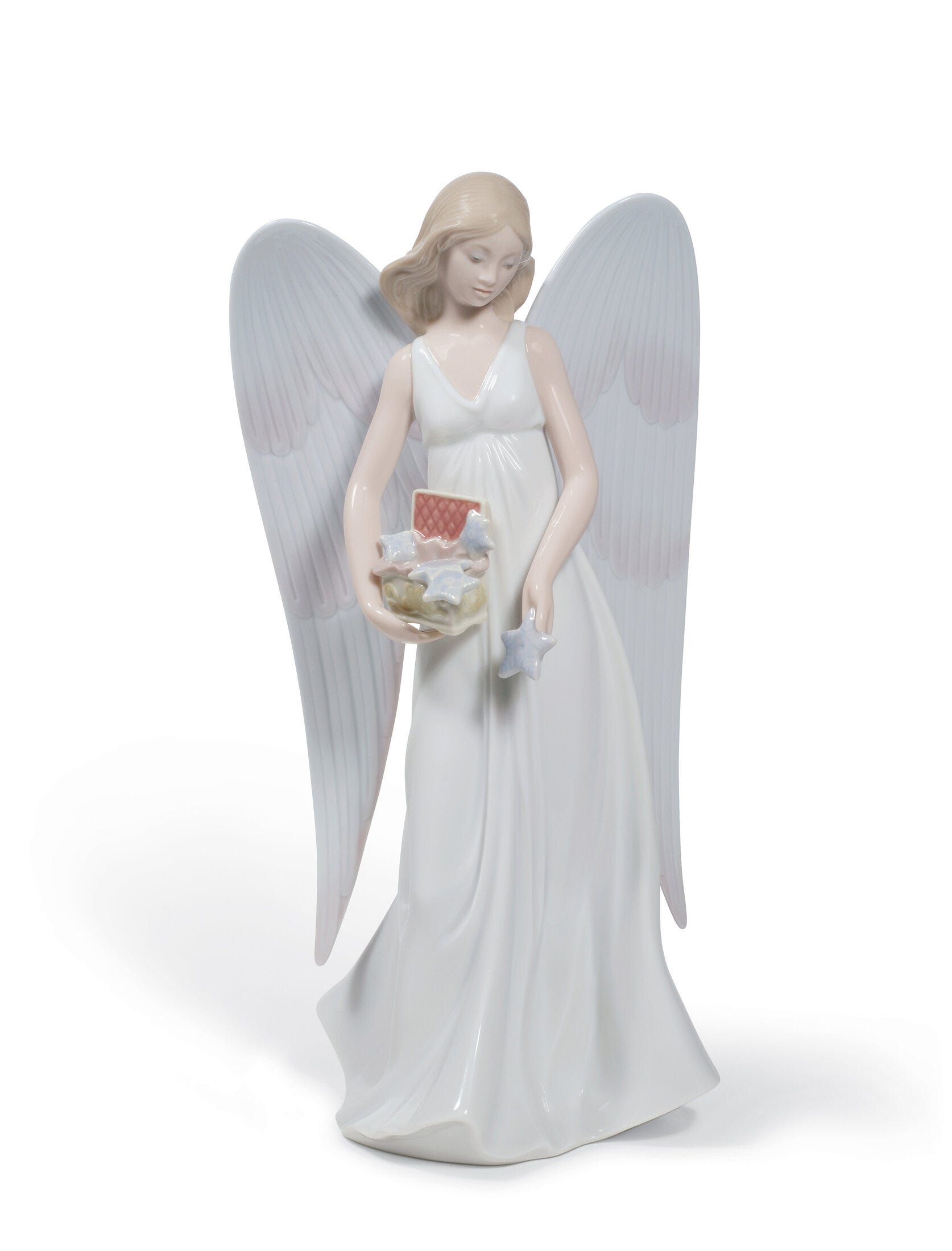 Ornamento natalizio con stelle angeliche