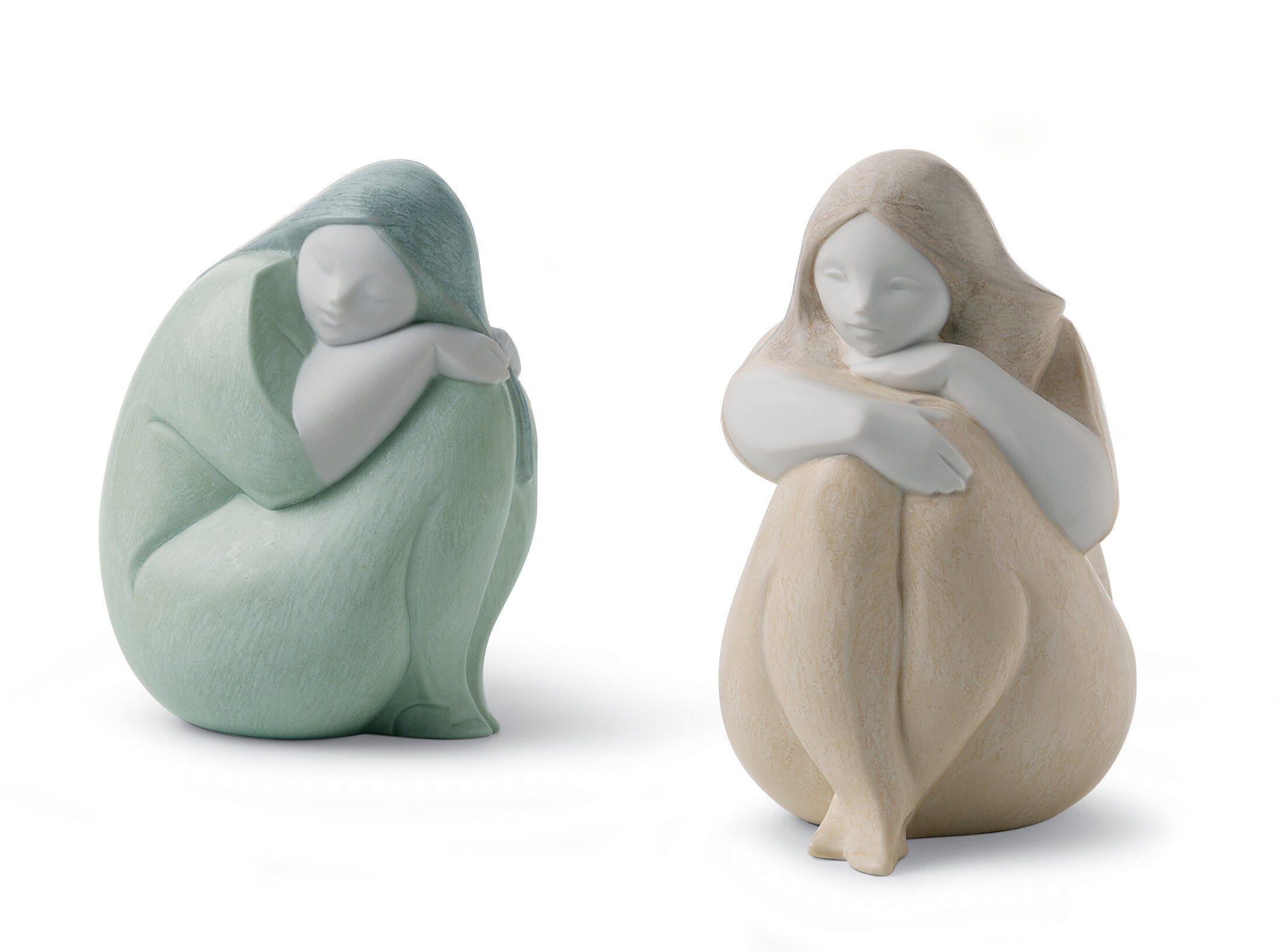 Figurines Sun and Moon Girls Figurines. Set of 2 - Lladro-Europe