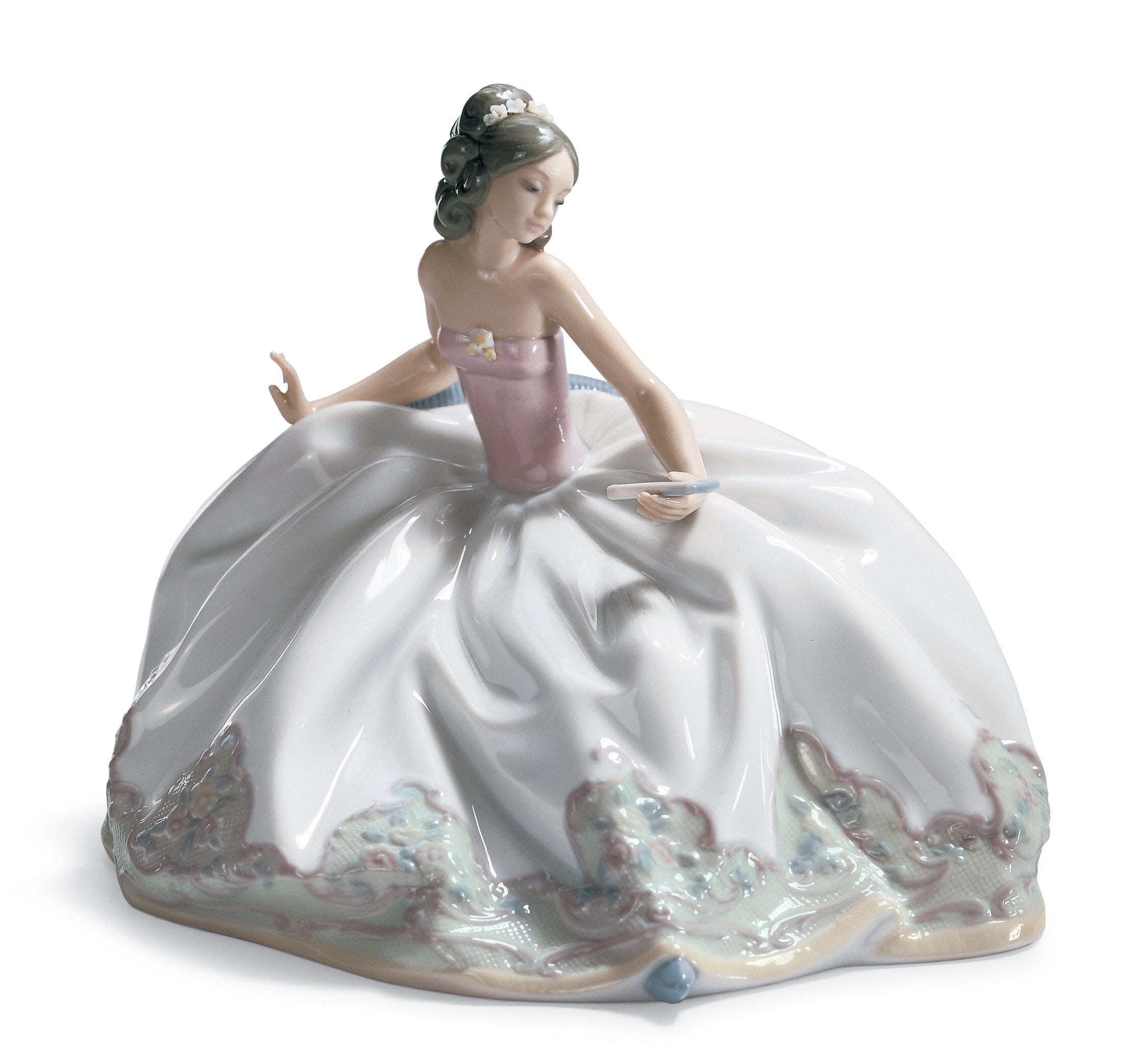 At The Ball Woman Figurine