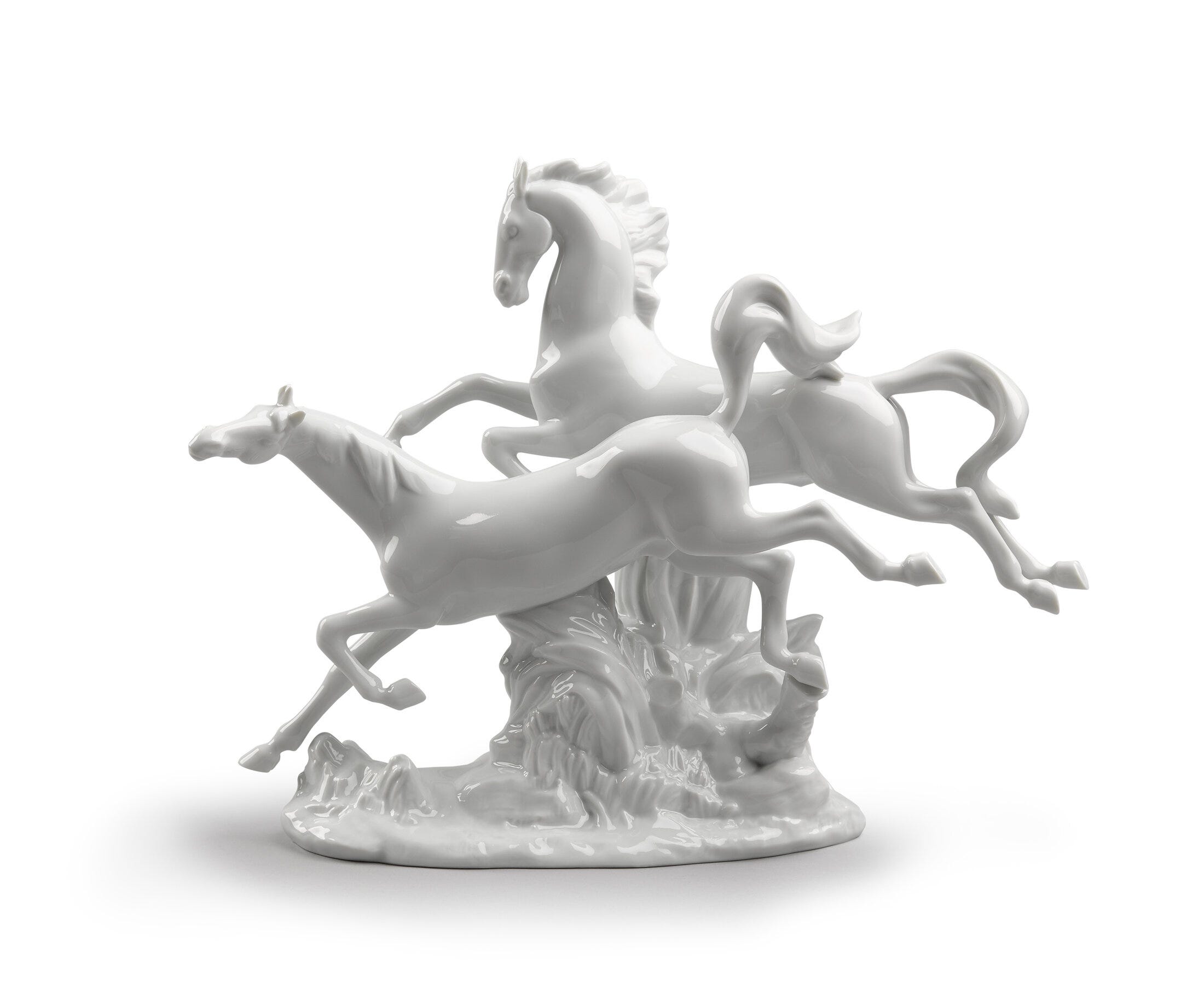 Horses Galloping Figurine