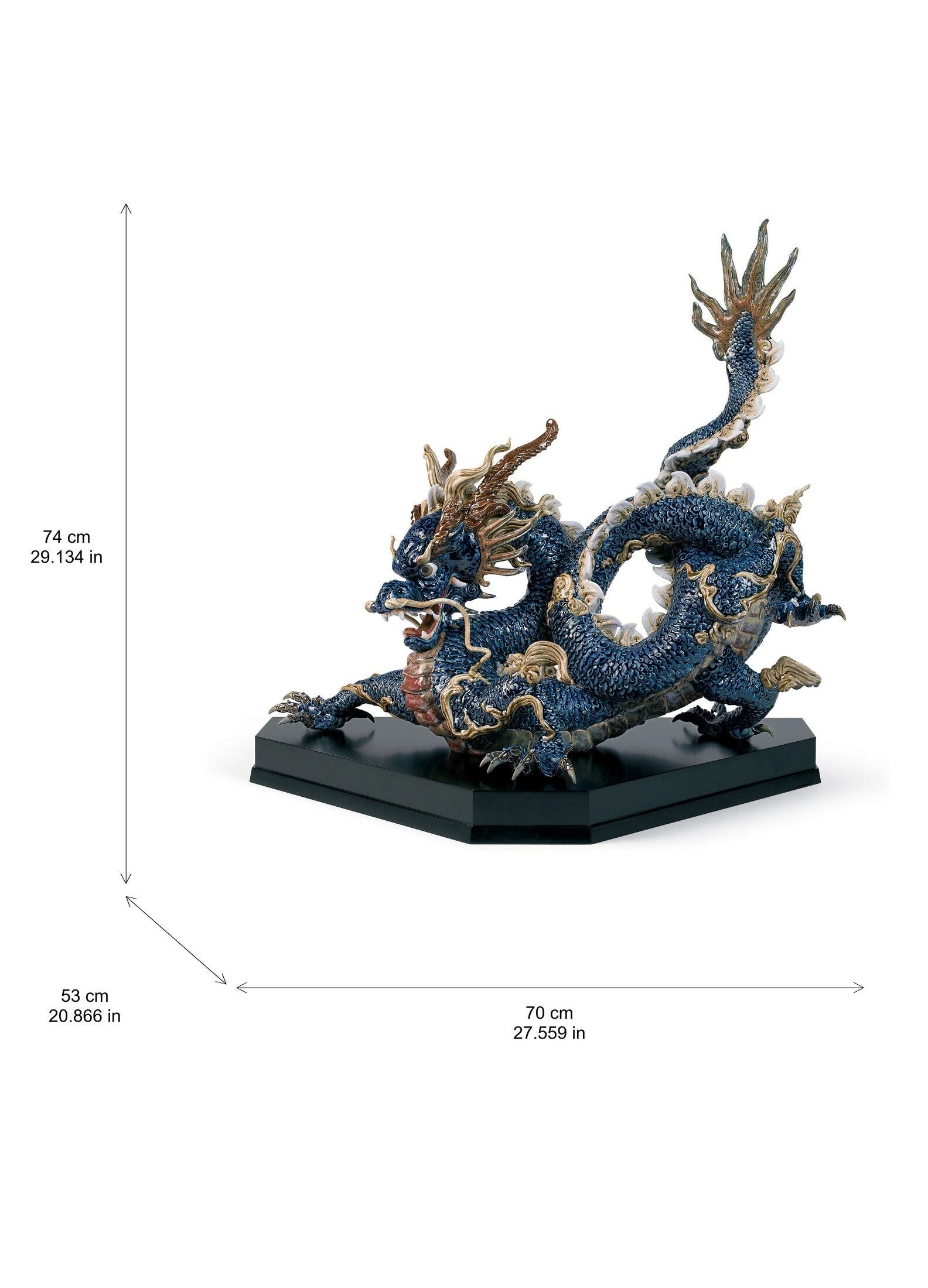 臥龍(Blue Enamel) =Limited Edition= | リヤドロ公式オンライン