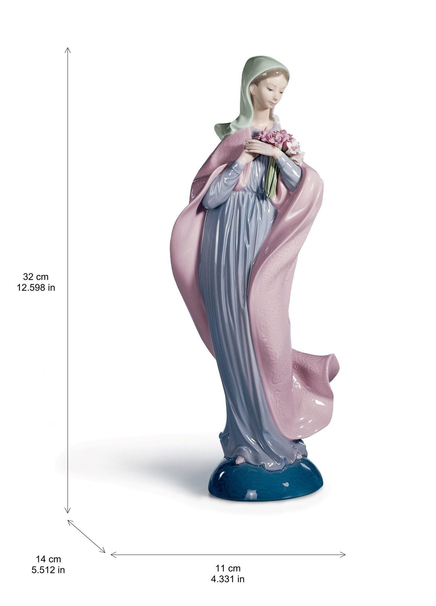 Our Lady with Flowers Figurine | Lladró® USA