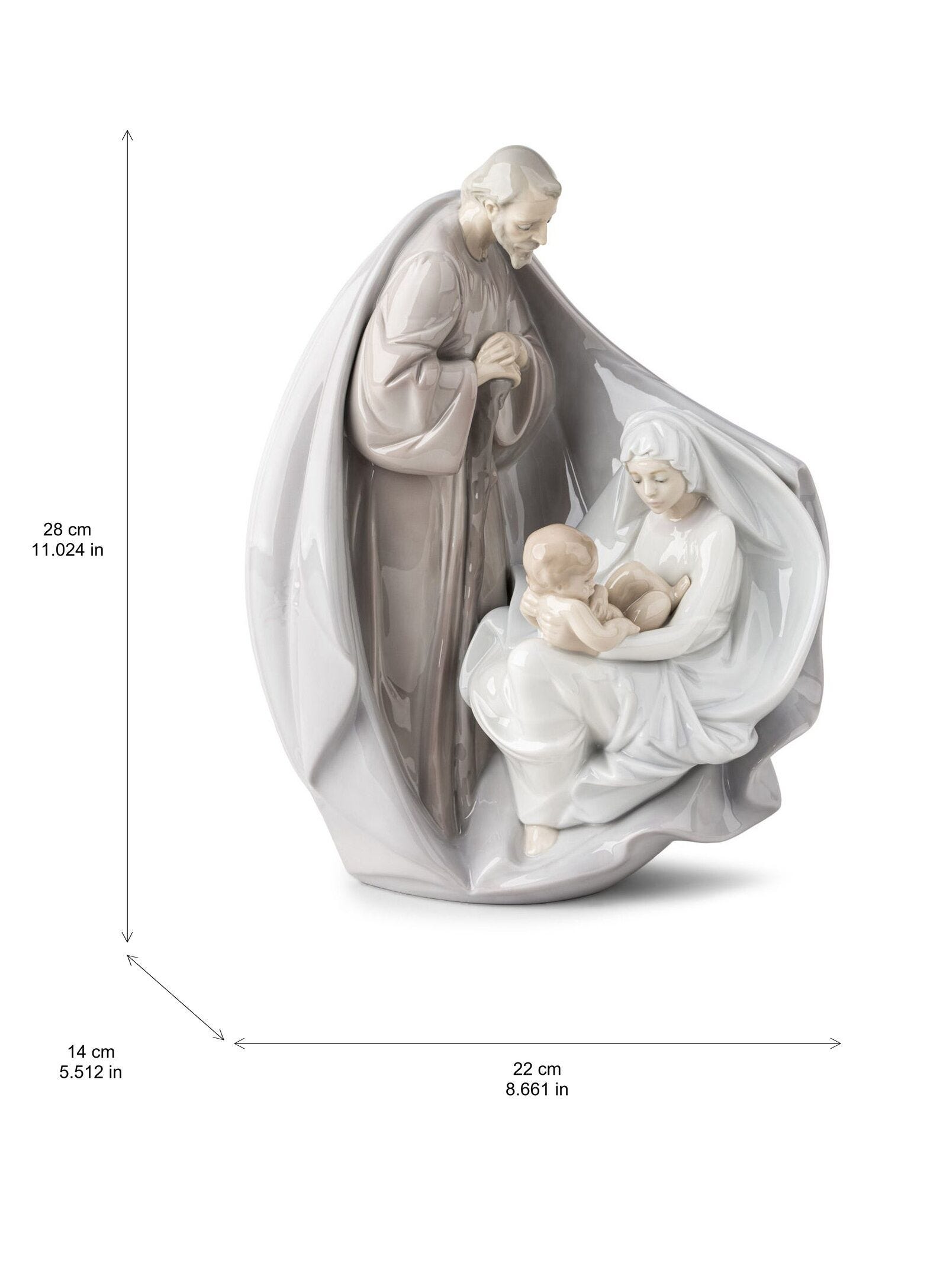 リヤドロ　Lladro 陶器製 置物 010 0458聖家族と降誕 Porcelain birth of Jesus figurine | リヤドロ公式オンライン