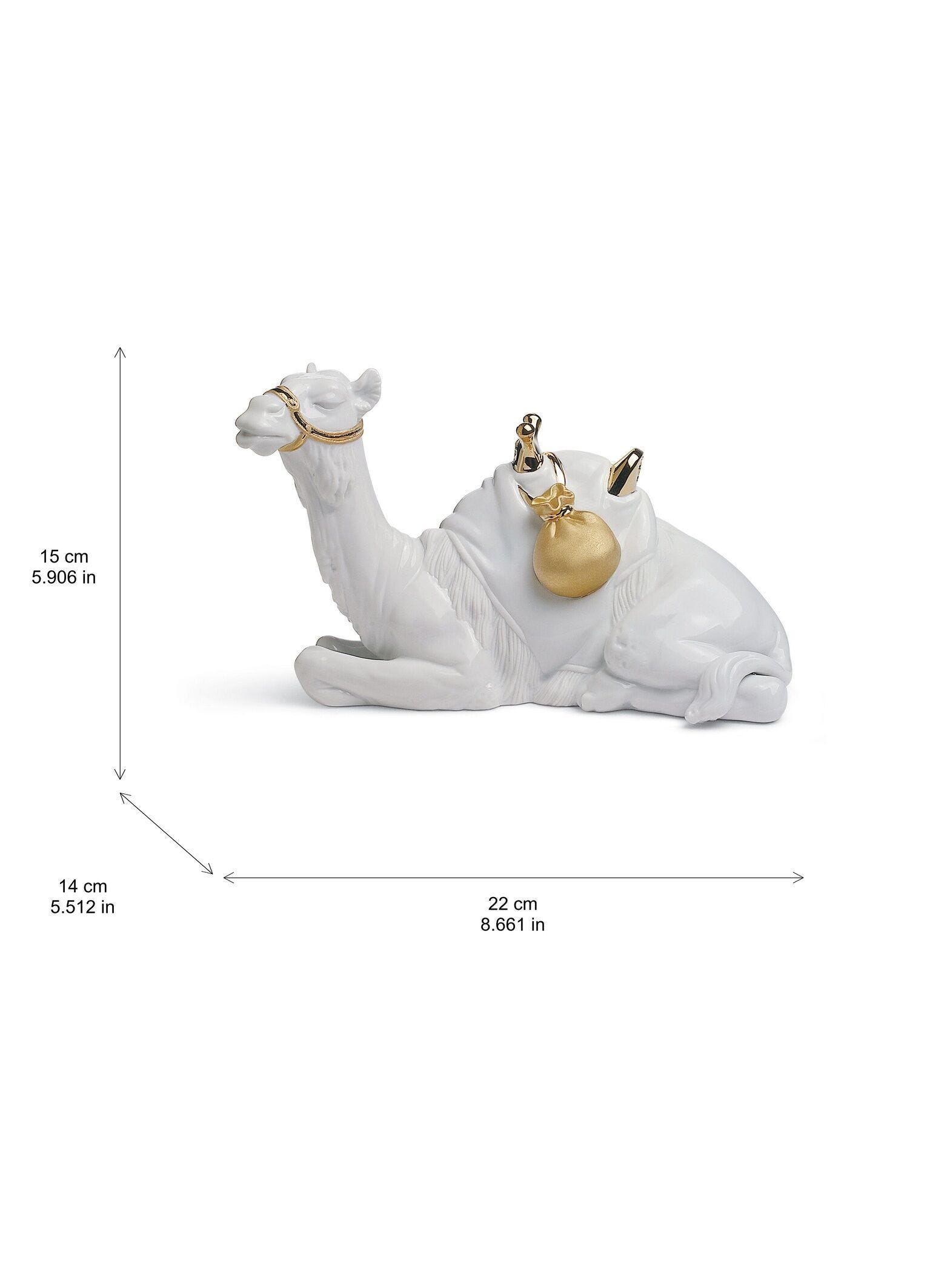 Camel Nativity Figurine. Golden Lustre | Lladró® USA