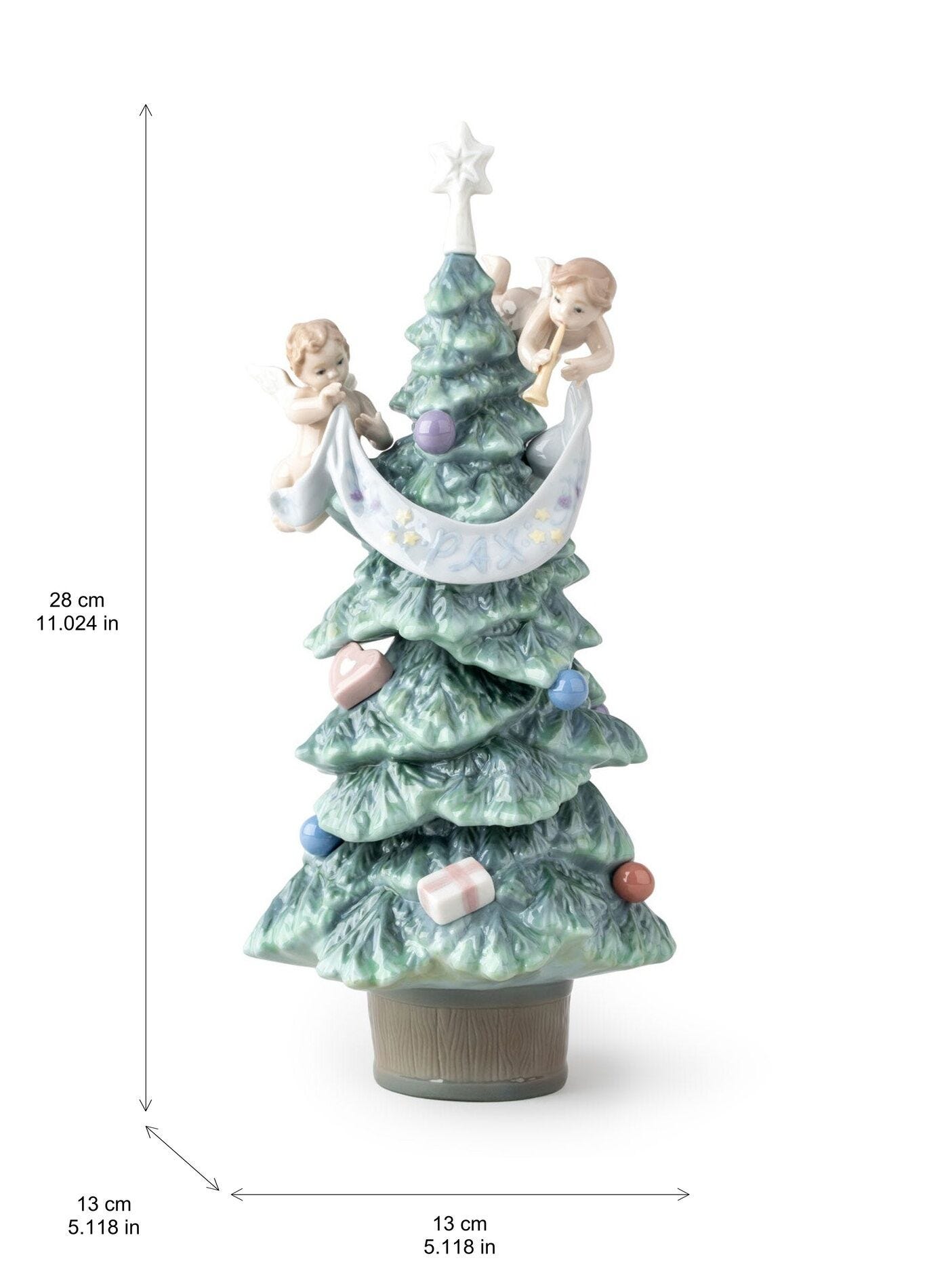 Porcelain Christmas tree of peace | Lladró® USA