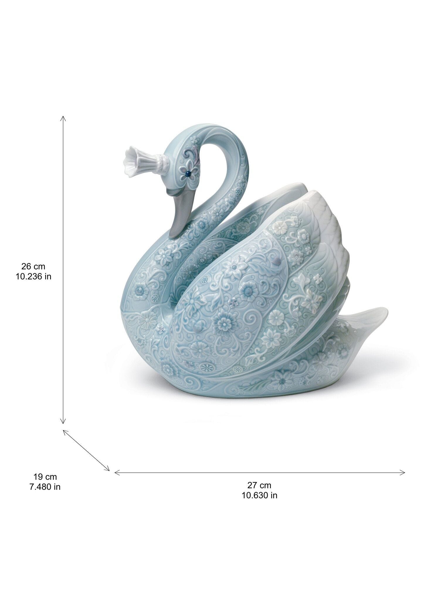 リヤドロ・白鳥・優雅な羽の陶器置物 白鳥姫 | リヤドロ公式オンライン
