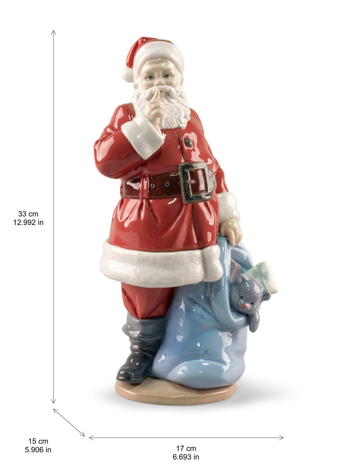 Porcelain Santa Claus sculpture | リヤドロ公式オンライン
