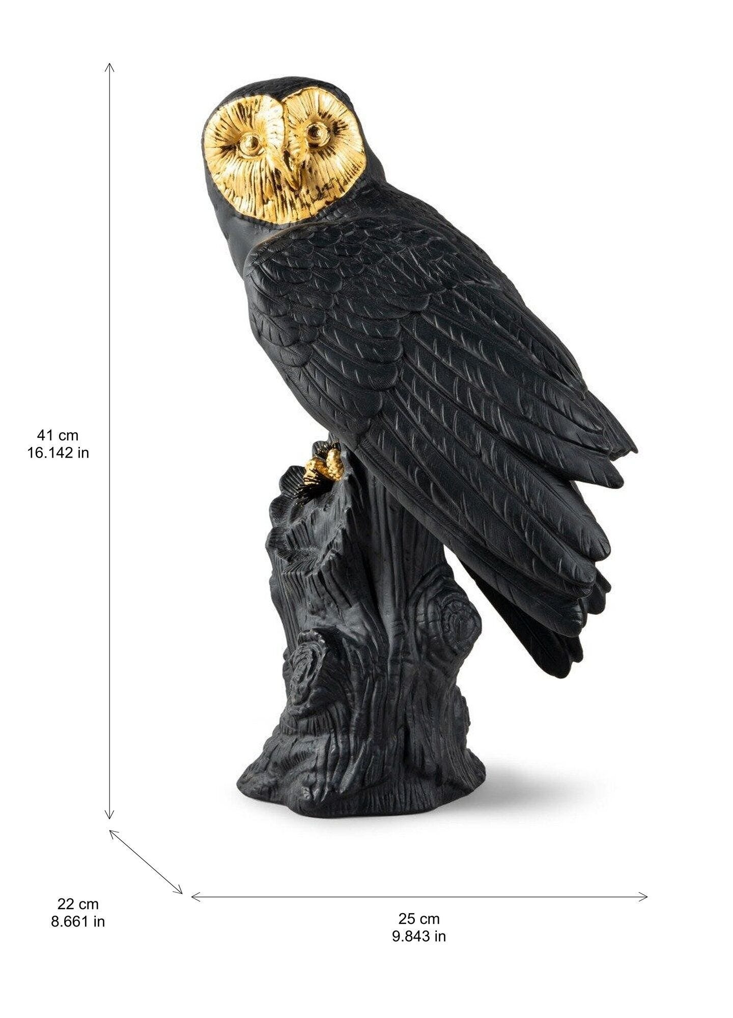 フクロウ (Bold Black) =Limited Edition= | リヤドロ公式オンライン