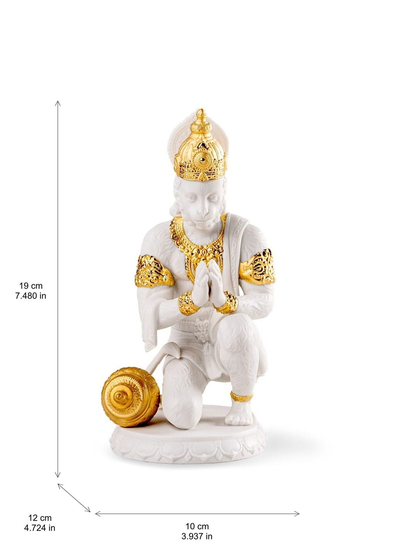 ハヌマーン 寺田町ディスク５枚セット Hanuman Sculpture. Golden Luster | リヤドロ公式オンライン