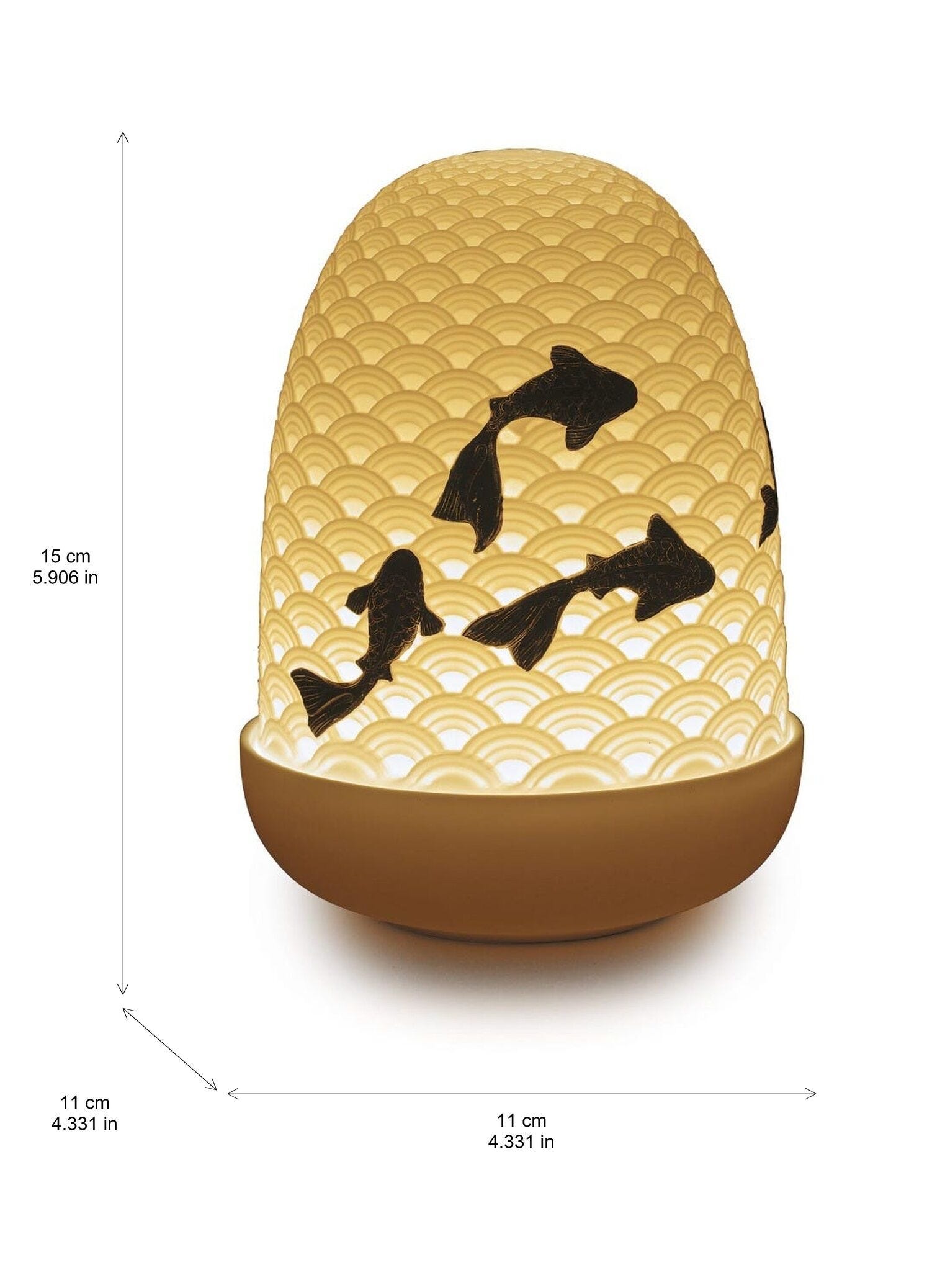 鯉のランプ＊インテリア Dome Lamp(鯉) | リヤドロ公式オンライン