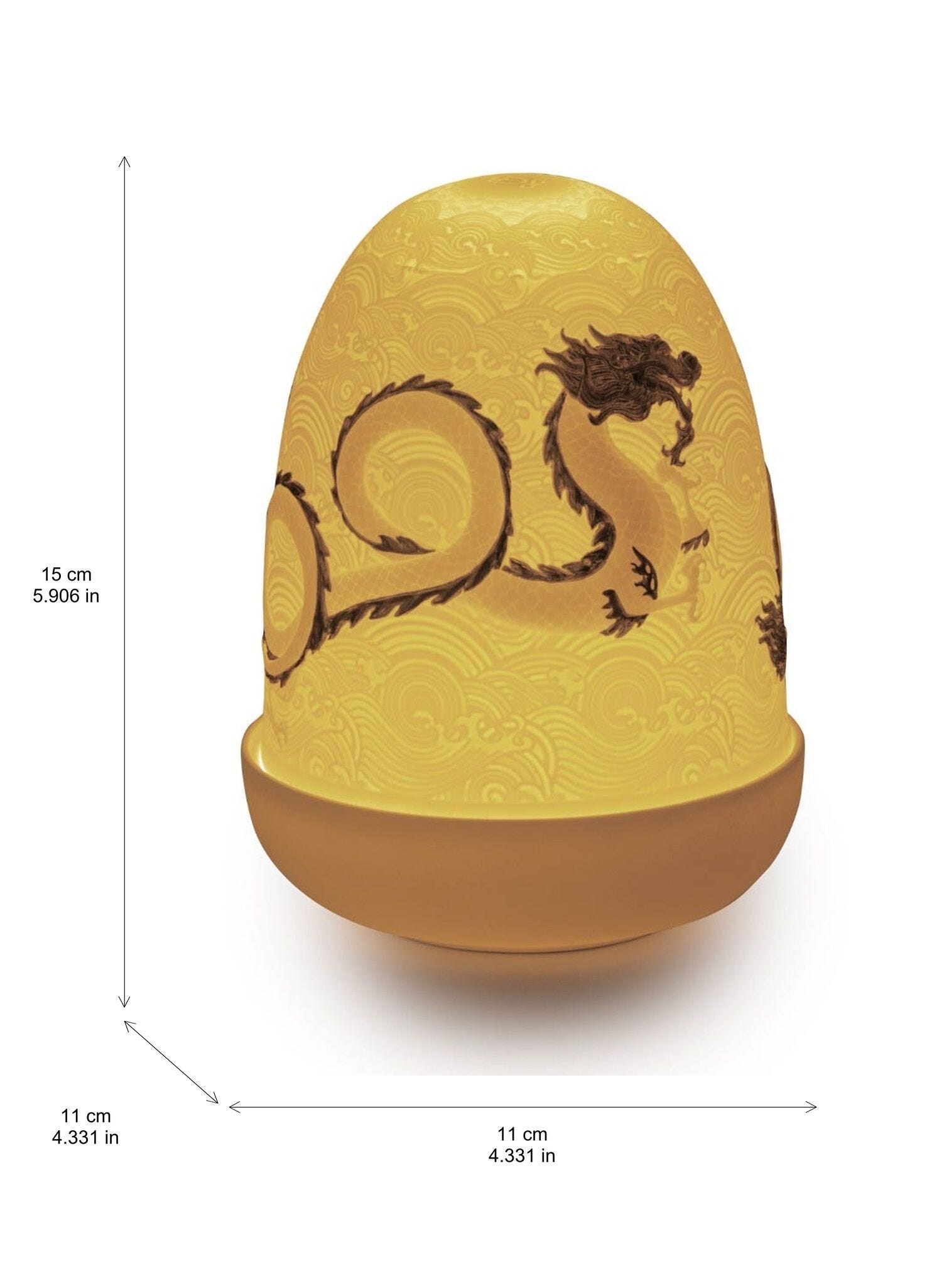 正規証明付属品完備 世界限定1888体 LLADRO 龍 宝玉 陶磁器 Dragons Dome Table Lamp | Lladró® USA
