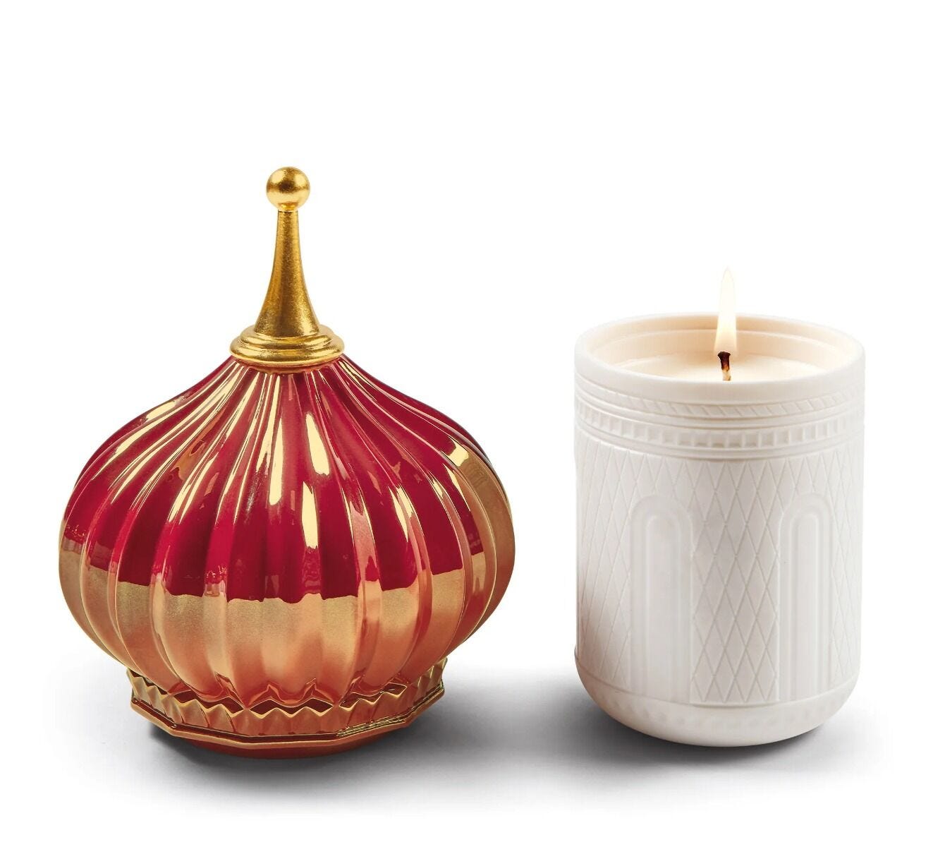 Lladro  1001ライトキャンドル　ナイトアプローチ Scheherazade's Quarters Candle 1001 Lights (peony). Night