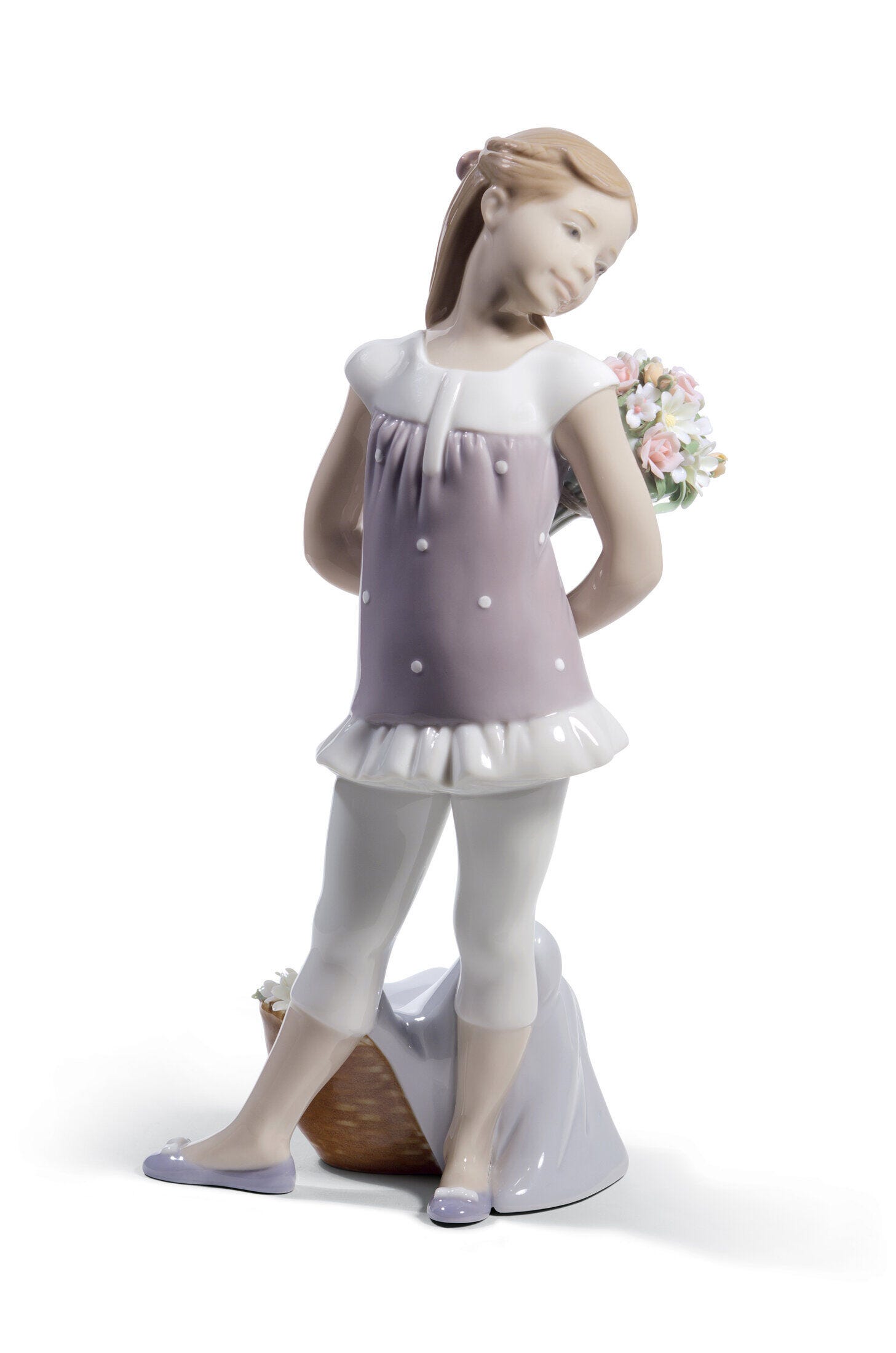 ロココ調「花を持つ少女」ラッキーチャーム＃Nao by Lladro