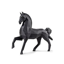 Horse Sculpture. Matte black | Lladró® USA