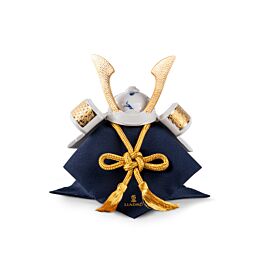 ＜専用＞　鯉　兜　セット（１） Samurai Helmet - Blue Koi Sculpture. Limited Edition