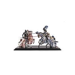 中世の騎士 ブラウンゴールドアーマー 等身大 オブジェ 高さ約