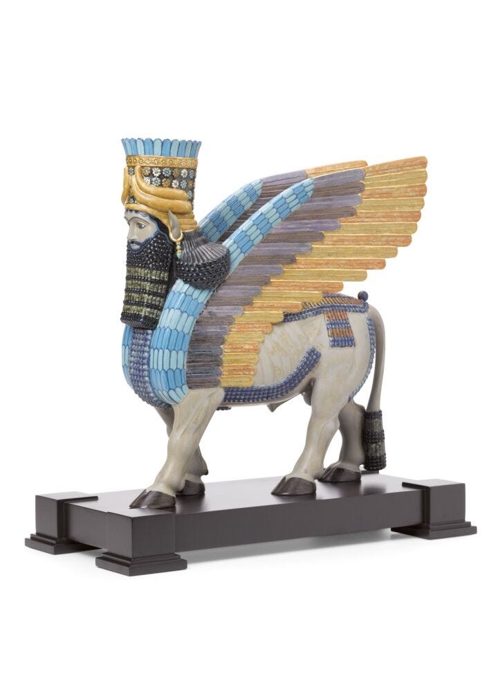 Lamassu Sculpture. Limited Edition in Lladró