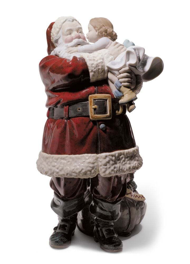 Santa I've Been Good! Sculpture. Limited Edition in Lladró
