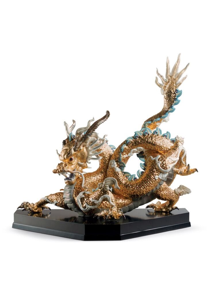 臥龍(Gold) =Limited Edition= in Lladró