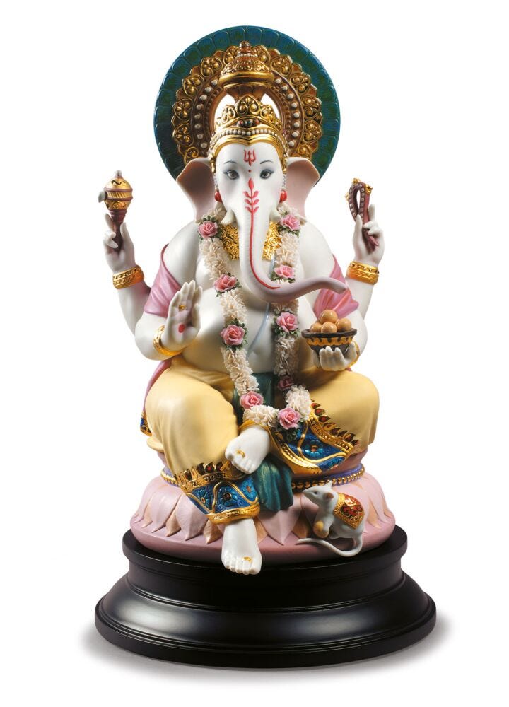 Scultura Lord Ganesha. Edizione limitata in Lladró