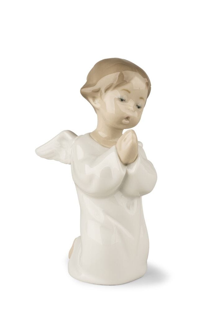 Angel Praying Figurine in Lladró