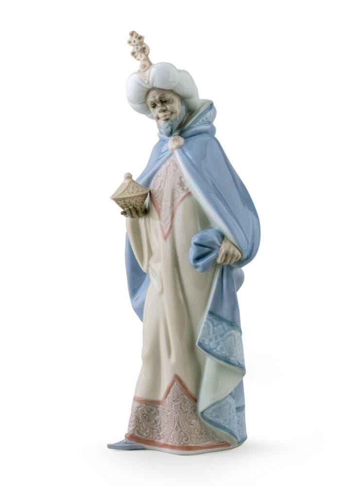 King Balthasar Nativity Figurine-II in Lladró