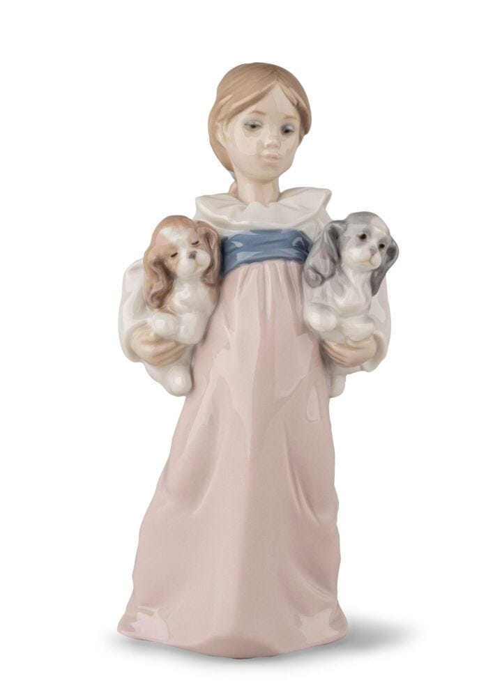 Arms Full of Love Girl Figurine in Lladró