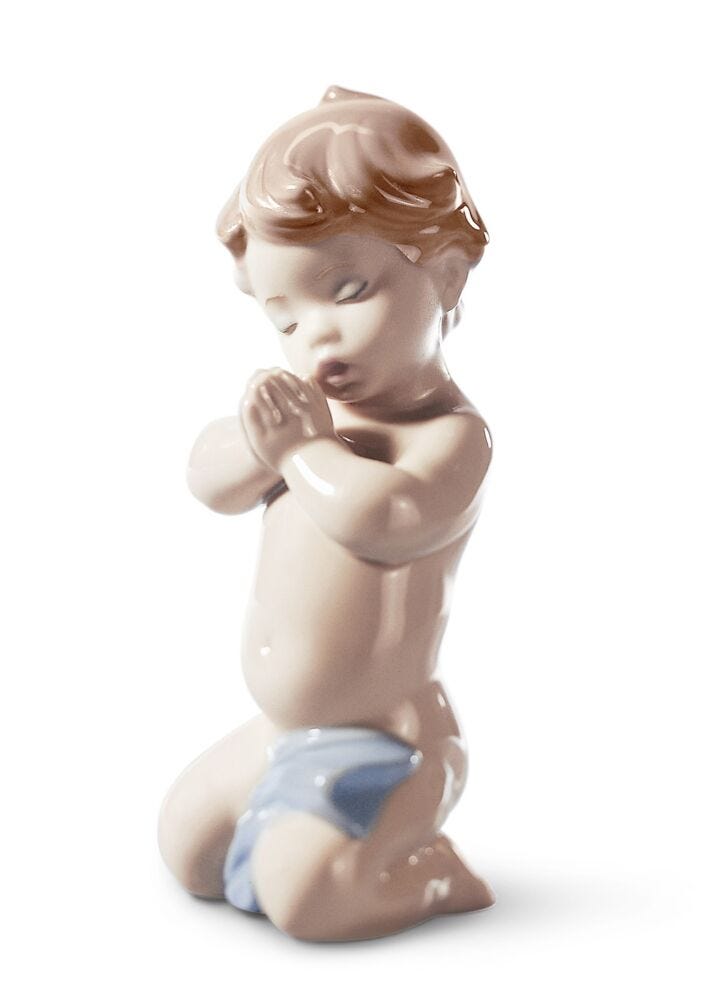 A Child's Prayer Boy Figurine in Lladró