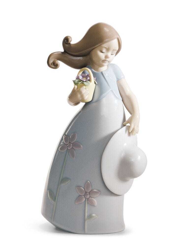 Little Violet Girl Figurine in Lladró