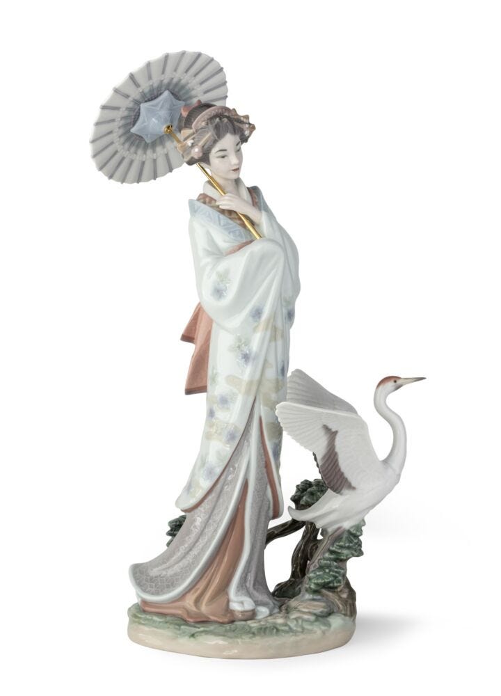 Japanese Portrait Woman Figurine in Lladró