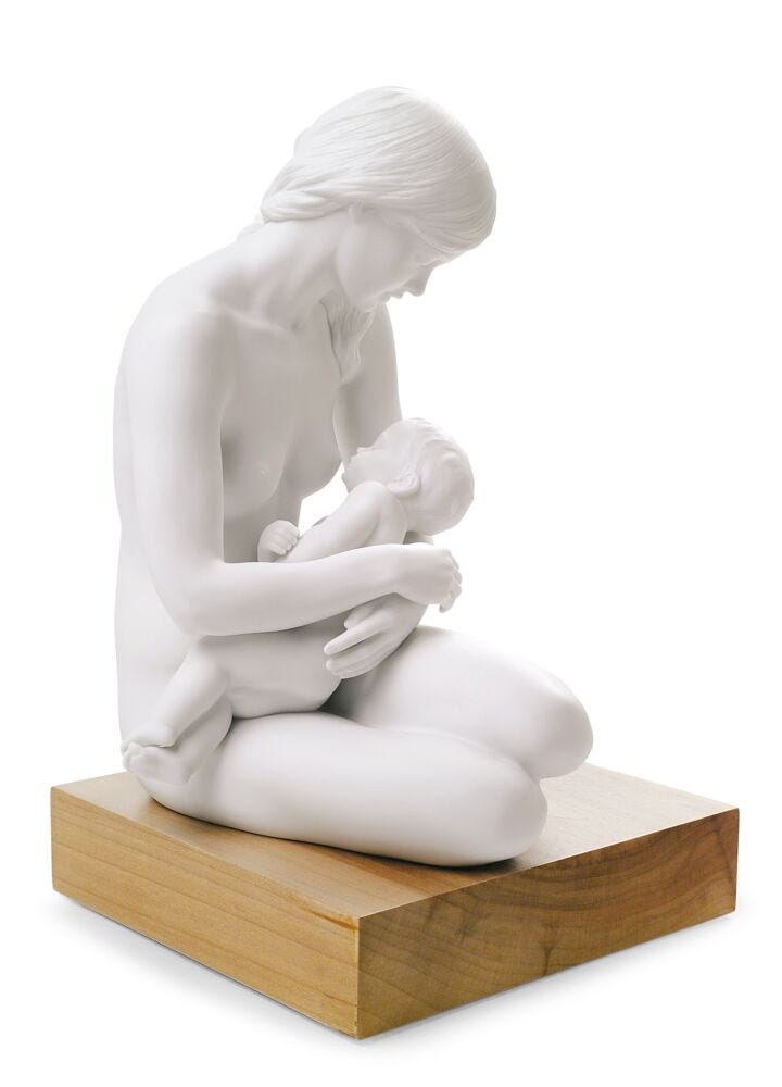 A Nurturing Bond Mother Figurine in Lladró