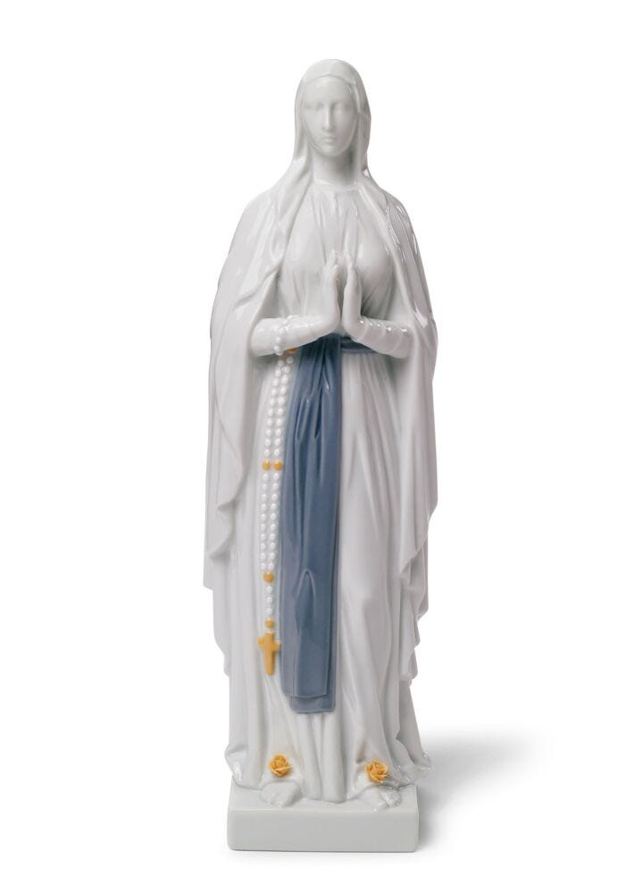 Our Lady of Lourdes Figurine in Lladró